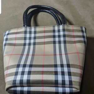 Burberry Mini Tote Preowned Nova Plaid